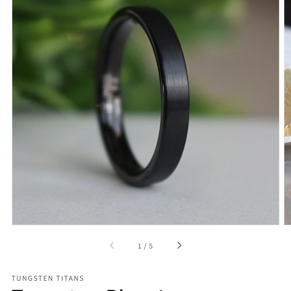 Men’s Tungsten Titans Band – Classic Comfort Fit